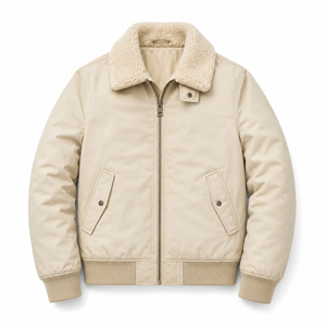 Chaqueta de Invierno para Hombre de Alta Calidad, 100% Poliéster, Impermeable, Estilo Bomber con Capucha y Decoración para Actividades al Aire Libre - Product Image 2