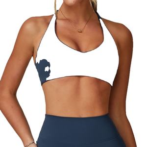 Sujetador deportivo de yoga con espalda cruzada, ligero, con tiras, para fitness, correr al aire libre y gimnasio, talla grande - Product Image 1