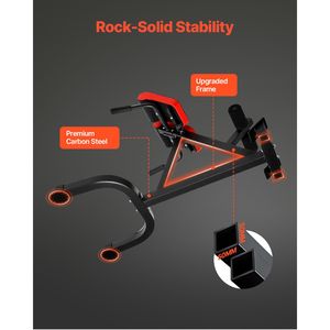 Panca Iperestensione Regolabile 300 Libbre, Sedia Romana Multifunzione per Glutei e Hamstring, Attrezzatura per Esercizi con Imballaggio Personalizzato in Legno - Product Image 5