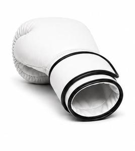 Gants de boxe en PU blanc avec sangle de poignet en velcro pour l'entraînement et le sparring des adultes - Product Image 5