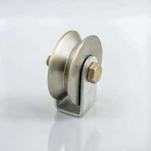 Système de roulement moderne en acier inoxydable poli, durable et à glissement fluide, pour portes, fenêtres, garages, villas et appartements - Pièce de quincaillerie - Product Image 1
