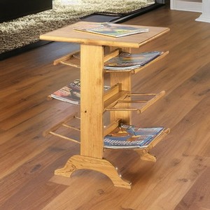 Revistero de Madera de Pino Hecho a Mano con Incrustaciones Coloridas - Venta al por Mayor B2B - Product Image 4