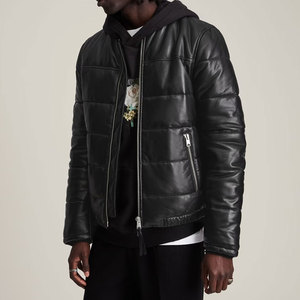 Wholesale Custom Men's Stand Collar Winter <b>Waterproof</b> <b>Padded</b> Bubble <b>Jacket</b> Quilted Outdoor Custom Puffer <b>Jacket</b> Men - Product Image 2