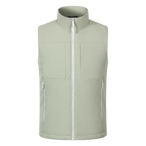 Gilet d'hiver sans manches personnalisé avec logo, gilet épais pour homme, fermeture éclair, vêtements de travail, gilet imperméable pour l'extérieur avec logo personnalisé - Product Image 5