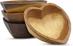 Tazón de Madera en Forma de Corazón, Ecológico, Hecho a Mano, para Servir en Fiestas, Tamaño Personalizado, Hecho en India, al Mejor Precio - Product Image 5