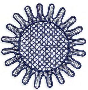 Classic Summer Vibe Straw Woven Dining Placemat Navy Blue Palm Fiber Charger Premium Quality Festive Banquet <b>Outdoor</b> Decoration - Product Image 1