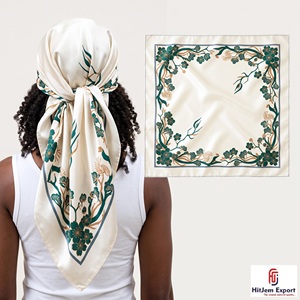 Pañuelo Cuadrado para Mujer, Tela Suave y Ligera, Accesorios de Moda Elegantes, Bajo MOQ, Suministro al por Mayor, Fabricante OEM ODM, Pedidos al por Mayor - Product Image 1