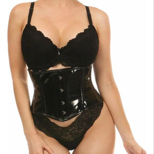 คอร์เซ็ตผู้หญิงวินเทจชุดกระชับสัดส่วนเซ็กซี่แบบโอเวอร์บัสท์คอร์เซ็ทหนังสมัยใหม่สำหรับระบายอากาศไซส์ใหญ่พิเศษ - Product Image 1