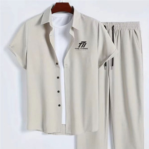 Créez votre propre ensemble de survêtement d'été pour homme, ensemble deux pièces, idéal pour les adultes, pour une utilisation quotidienne en extérieur. - Product Image 1