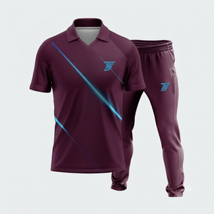 Uniforme de Cricket Personalizado con Nombre de Equipo, Impresión Digital, 100% Poliéster, Unisex, Cintura Elástica, Manga Corta, Cuello Camisero - Product Image 3