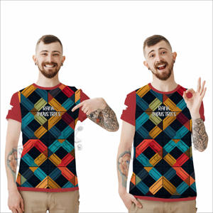 เสื้อยืดผู้ชายผ้าฝ้ายแท้ 100% ทรงหลวม ดีไซน์โดดเด่น แขนสั้น สวมใส่สบาย พิมพ์ลาย ขายส่ง - Product Image 3