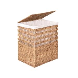 The upper half of the water hyacinth <b>basket</b> is loosely woven Handmade Storage <b>Basket</b> Wholesale eco-friendly Made in Vietnam - Product Image 1