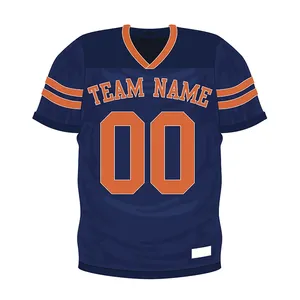 เสื้อฟุตบอลอเมริกันคุณภาพสูงสั่งทำพิเศษ ระบายอากาศได้ดี สวมใส่สบายสำหรับฤดูร้อน แบบซับลิเมชั่นสั่งทำได้ - Product Image 1