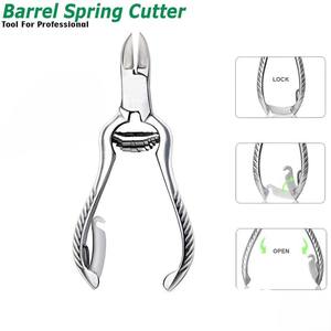 Coupe-ongles professionnel en acier inoxydable de 14 cm avec verrou de sécurité, ouverture large, qualité salon, outil de manucure pour doigts et orteils | - Product Image 4