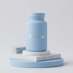 Supplement <b>Bottle</b> Round Wide Neck Frosted PET Plastic 150ml Blue Screw Cap for Gummy Vitamin Capsules Vietnam Factory OEM ODM - Product Image 3