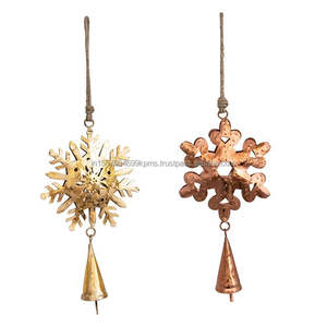 Stock listo de adornos decorativos de decoración navideña a precios a granel, colores competitivos pintados a mano, adornos de Metal de tendencia - Product Image 6