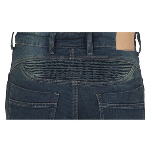 Jean de moto en denim délavé respirant 220g pour homme avec doublure et protections, toutes saisons - Product Image 6