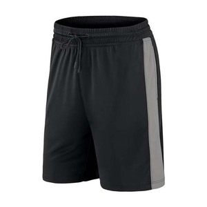 Shorts Bermuda pour homme, couleur unie, séchage rapide, taille élastique, avec bande latérale, style décontracté, longueur mi-longue, polyester, fermeture à cordon - Product Image 4