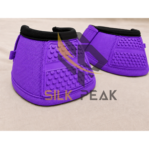 Botas Protectoras para Caballos de Alta Calidad 2026, Color Morado, Tejido de Malla Transpirable, Diseño de Color Sólido, Correa de Velcro con Logotipo - Product Image 1