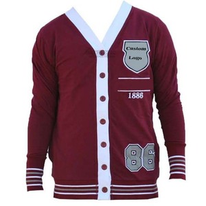 เสื้อคาร์ดิแกนคอวีสีน้ำเงินเหลือง ปักโลโก้วิทยาลัย แขนยาว ตัวอักษร SU เสื้อสเวตเตอร์แบบยูนิเซ็กซ์ ติดกระดุม สำหรับชมรมนักศึกษา - Product Image 5