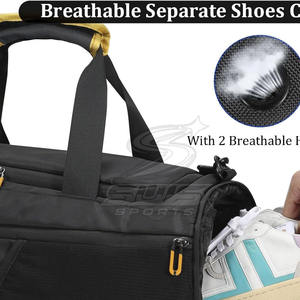 Grand sac de voyage robuste et imperméable pour hommes, idéal pour la gym et les sports - Product Image 4