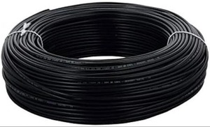 16 Sqmm 1 Core Copper Stranded Flexible Bare <b>Electrical</b> <b>Wire</b> PVC Black Round Power Cable Coil - Product Image 4