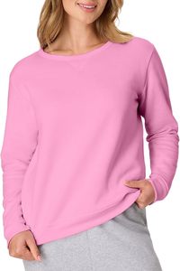 Camiseta de algodón con cuello redondo para mujer, talla XL, informal, de manga larga con encaje, cuello redondo, bonita, holgada, transpirable. - Product Image 5