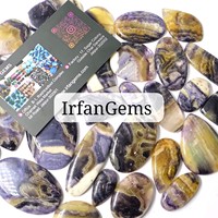 Vente en gros 100% naturel pour Tiffany Fluorite Cabochon fait main cristal fabrication de bijoux pierre pierres précieuses en vrac Lot Tiffany Stone