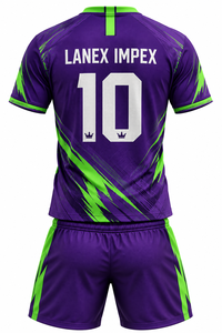 Conjunto de Camiseta y Pantalones Cortos de Fútbol Sublimados Personalizados, Uniforme de Equipo de Fútbol, Ropa Deportiva Transpirable de Secado Rápido, Tejido de Alto Rendimiento, OEM ODM - Product Image 3