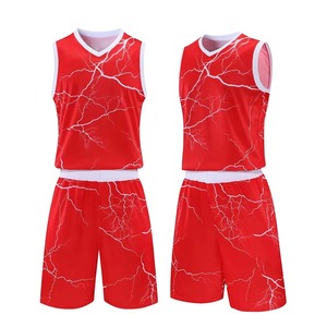 Uniforme de Baloncesto de Último Diseño, Transpirable, Talla Grande, Manga Corta, Hecho a Medida, de Alta Calidad, 100% Poliéster, Ropa Deportiva para Hombre - Product Image 4