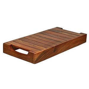 Premium Wooden Serving Tray Wood Hand Carved with Handle Large for Restaurant from Indian Manufacturer and Supplier - Product Image 6