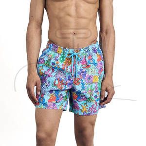 Shorts de plage respirants pour hommes, style tendance, couleur unie, shorts de plage pour femmes, shorts de plage personnalisés pour hommes - Product Image 1