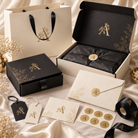 Set Completo di Imballaggi Personalizzati con Logo per Piccole Imprese: Scatole di Carta, Sacchetti Regalo, Carta Velina, Cartellini Pendenti - Vendita all'Ingrosso
