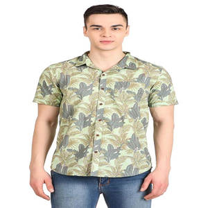 เสื้อถักวาฟเฟิลสำหรับผู้ชายเสื้อเชิ้ตแขนสั้นลำลองมีกระดุมกระดุมติดกลางแจ้งเสื้อผ้าฝ้ายวินเทจฤดูร้อนออกแบบได้ตามต้องการ - Product Image 4