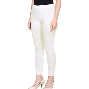 High Waist Full Length Solid Color <b>Seamless</b> <b>Leggings</b> Stretch Knitted Women's Basic Style All Seasons Spandex Nylon - Product Image 4