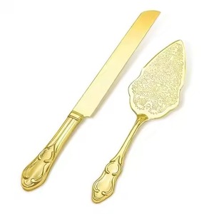 Premium Craft Stainless Steel <b>Cake</b> <b>Server</b> Set Metal Knife and Slice <b>Server</b> Wedding Dessert Set - Product Image 3
