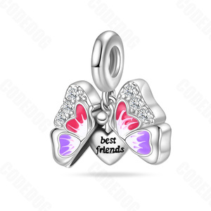 Guci bunga liontin perhiasan bagus dengan zirkon belanja Online untuk jimat modis kalung paduan manik-manik untuk membuat perhiasan - Product Image 5