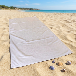 Ensemble de serviettes de bain en coton 100% uni blanc, écologiques, pour hôtel et spa, qualité 600 GSM, certifiées OEKO-TEX, séchage rapide - Product Image 1
