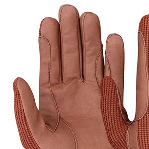 Guantes de Equitación Hardihood International Professional Classic, Ligeros, Antideslizantes, de Cuero Genuino, con Cierre de Gancho y Bucle - Product Image 3