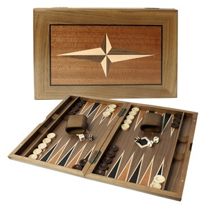 Handcrafted Traditional Acacia <b>Wood</b> <b>Backgammon</b> <b>Set</b> Rectangle Design Tabletop Installation Wholesale From Moradabad India - Product Image 2