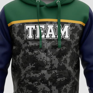 Sudadera con capucha de cierre de cremallera de un cuarto, cuello alto, bordado de toalla, sudadera con capucha con cremallera parcial, sudadera con capucha universitaria con letras bordadas en 3D de punto bucle. - Product Image 4