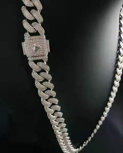 Cadenas y Pulseras de Moda Hip Hop VVS de Alta Calidad con Cadena Cubana para Regalos para Hombres y Mujeres - Product Image 3