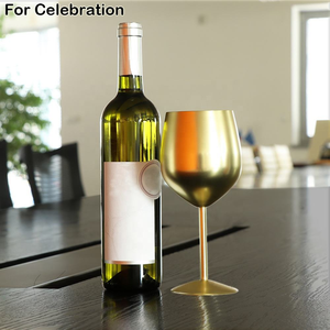 Offre Spéciale – Verre à Vin en Acier Inoxydable Plaqué Or Durable pour Bar à Domicile, Cocktails, Puddings, Cuisine, Cave, Restaurant, Hôtellerie - Product Image 2
