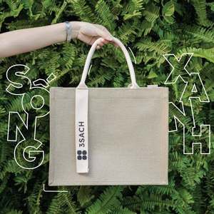 Venta Directa de Fábrica, Bolsa de Compras de Yute en Blanco con Ventana, Bolsa de Regalo de Alta Capacidad con Letras Impresas - Product Image 6