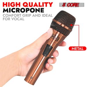 Microfono XLR Dinamico Portatile per Karaoke e Uso in Studio - 5Core - Product Image 2