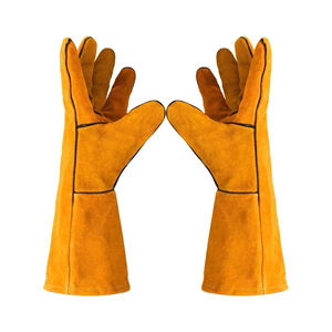 Heat-Resistant Welding Gloves Grade AB Made from Cow Split Leather with Double Layer - Product Image 4