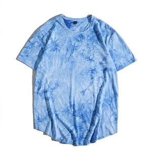 Camisetas de Cuello Redondo para Mujer, Lavadas con Ácido, Cómodas, Casuales, de Manga Corta, Personalizadas, Estampadas, de Color Liso - Product Image 1