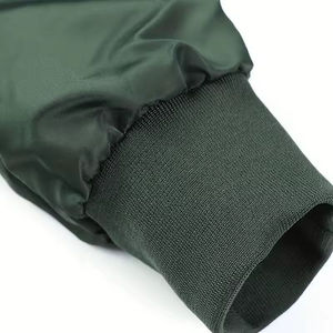 ODM/OEM Service Heavyweight <b>Men's</b> Street Style Custom Satin Embroidery <b>Jacket</b> <b>Baseball</b> Oversized Bomber <b>Jacket</b> - Product Image 5
