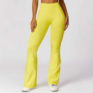 Women's Casual High Waist Cotton/Polyester/Spandex Breathable Anti-Bacterial Seamless Thin Gym Fitness Workout <b>Leggings</b> for Yoga - Product Image 4