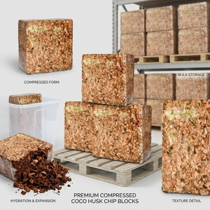 เศษมะพร้าวอินทรีย์ (ล้างได้สามชั้นสีน้ำตาลธรรมชาติย่อยสลายได้และเป็นมิตรกับสิ่งแวดล้อม) สำหรับใช้ปลูกต้นไม้ในสวนและปลูกต้นไม้ในสวน - Product Image 3